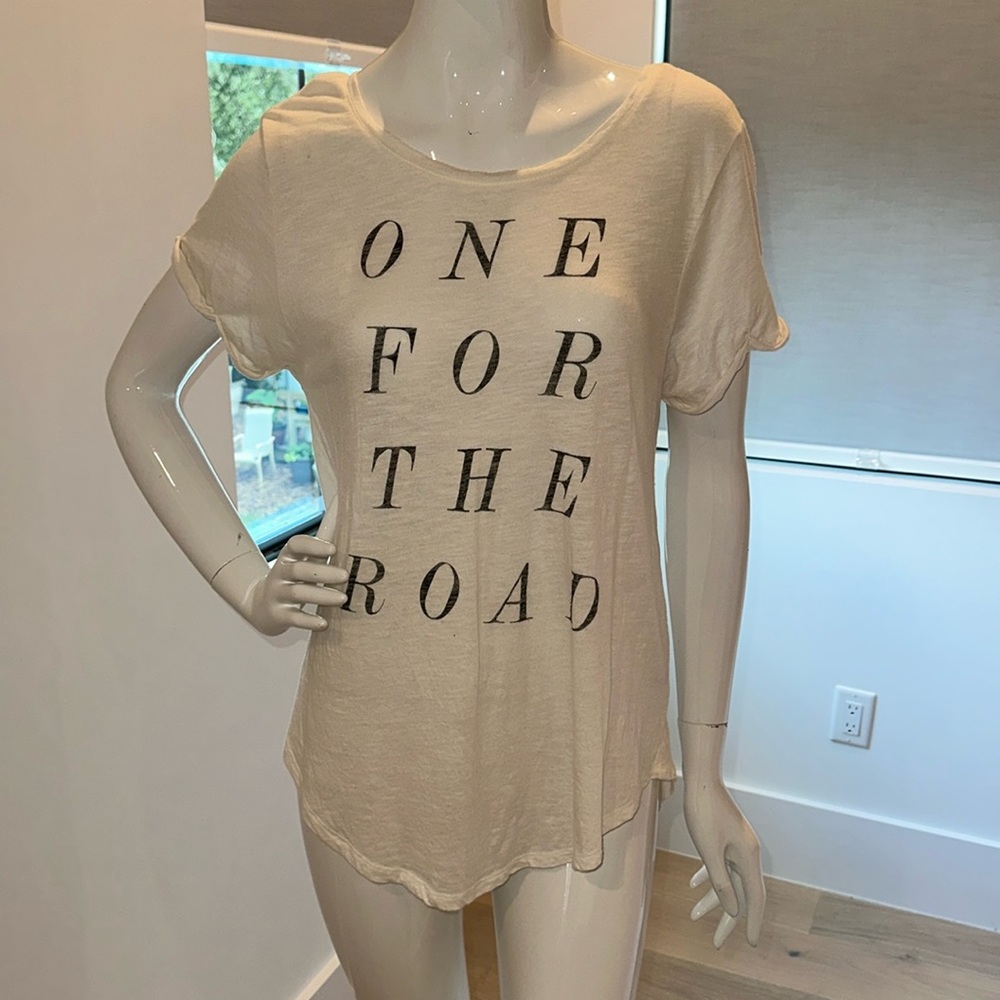 “ONE FOR THE ROAD” graphic tee. Super soft.